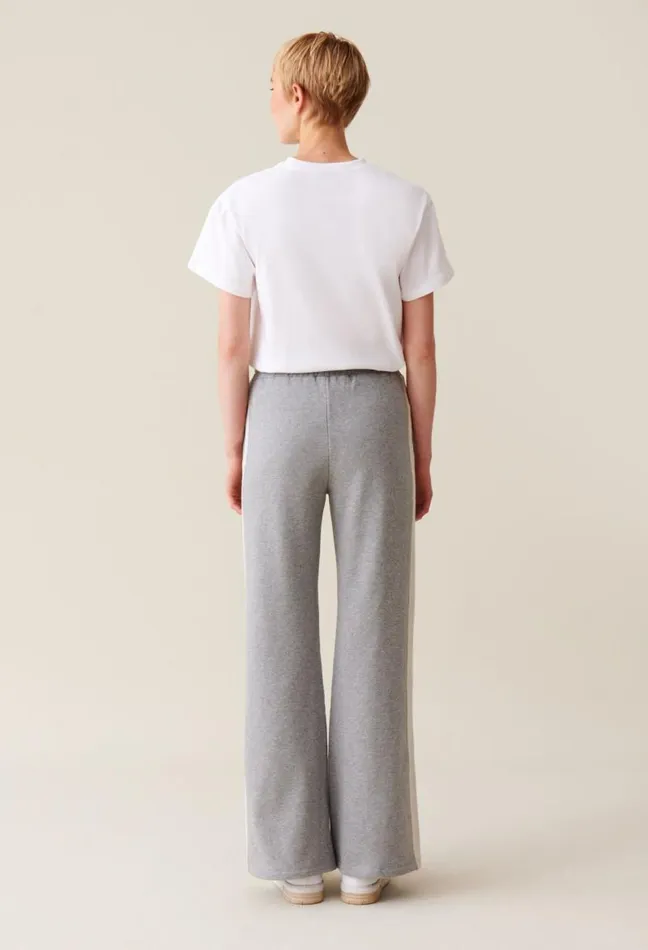 Claudie Pierlot Contrasting Grey Comfort Trousers Clothes Jeans And Trousers