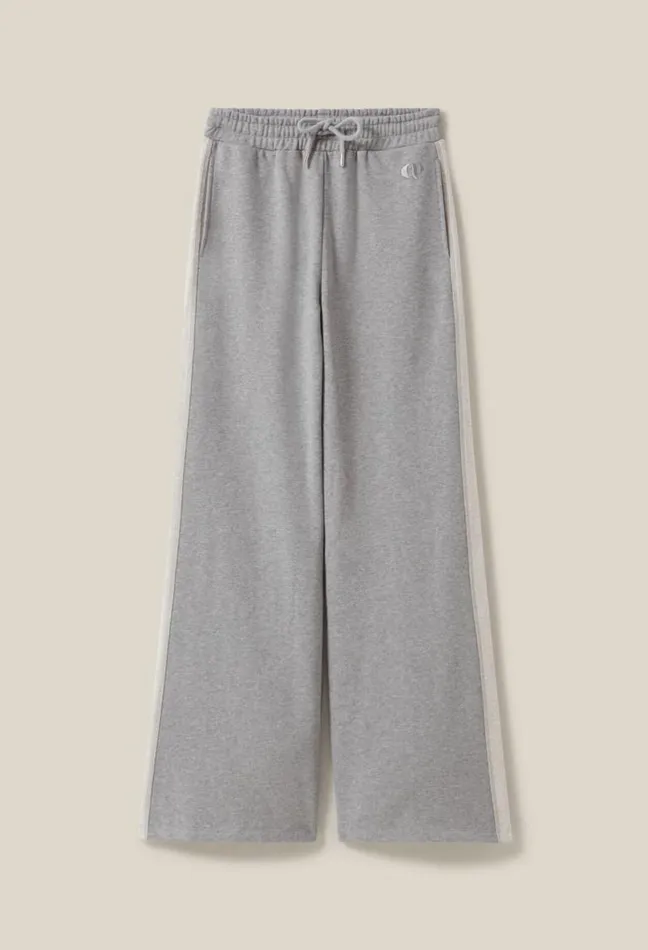 Claudie Pierlot Contrasting Grey Comfort Trousers Clothes Jeans And Trousers