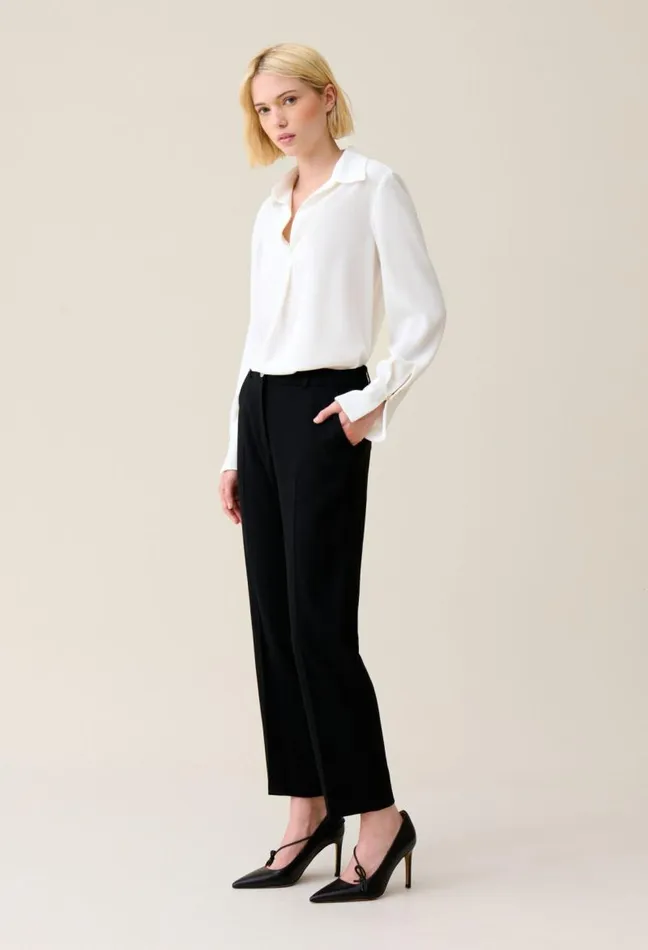 Claudie Pierlot Ecru Flowing Blouse Clothes Tops And Shirts