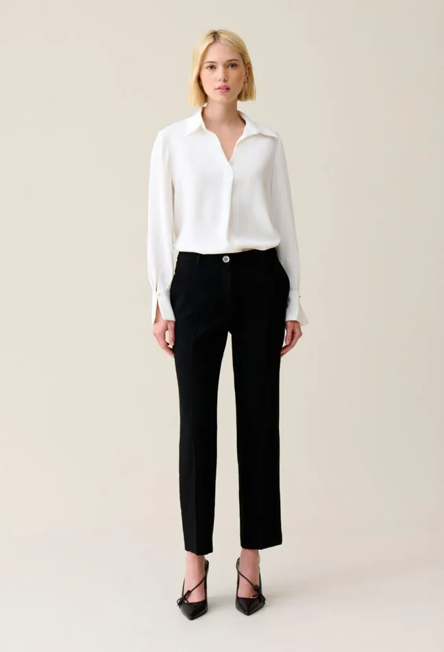 Claudie Pierlot Ecru Flowing Blouse Clothes Tops And Shirts
