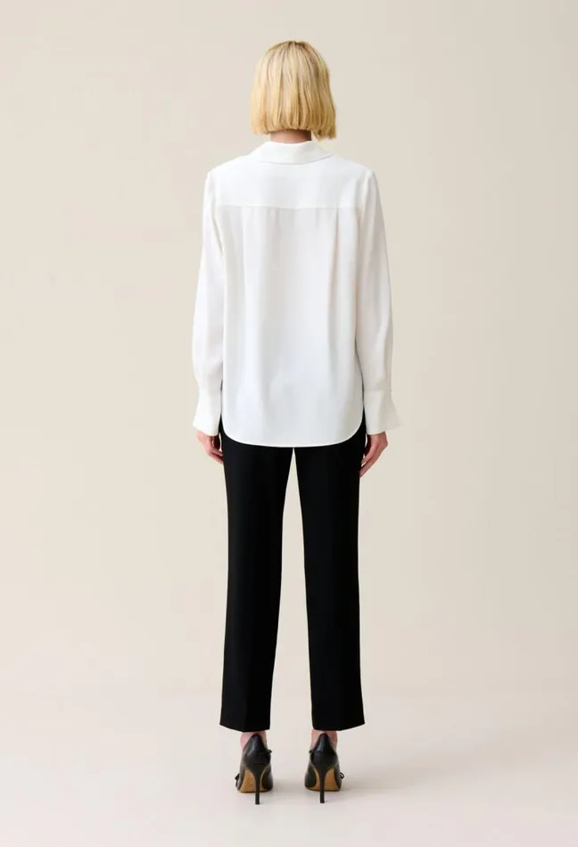 Claudie Pierlot Ecru Flowing Blouse Clothes Tops And Shirts