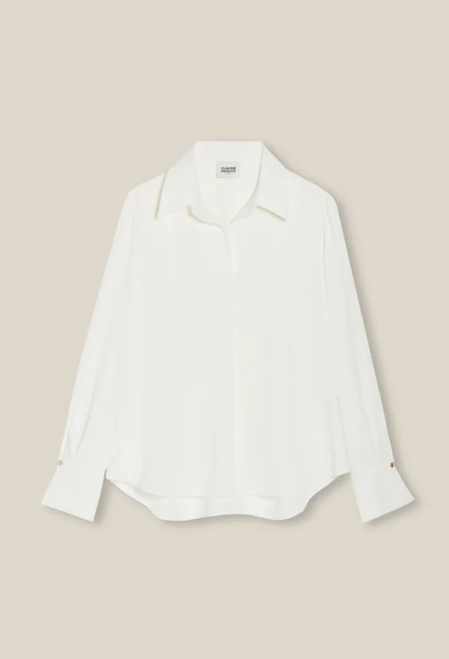 Claudie Pierlot Ecru Flowing Blouse Clothes Tops And Shirts
