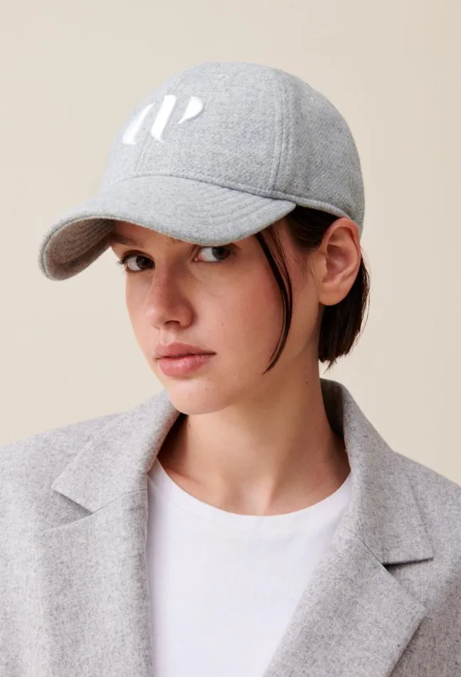 Claudie Pierlot Embroidered CP Monogram Cap Accessories Caps