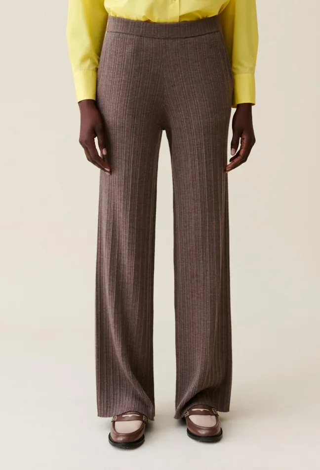 Claudie Pierlot Flared Knit Trousers Clothes Jeans And Trousers