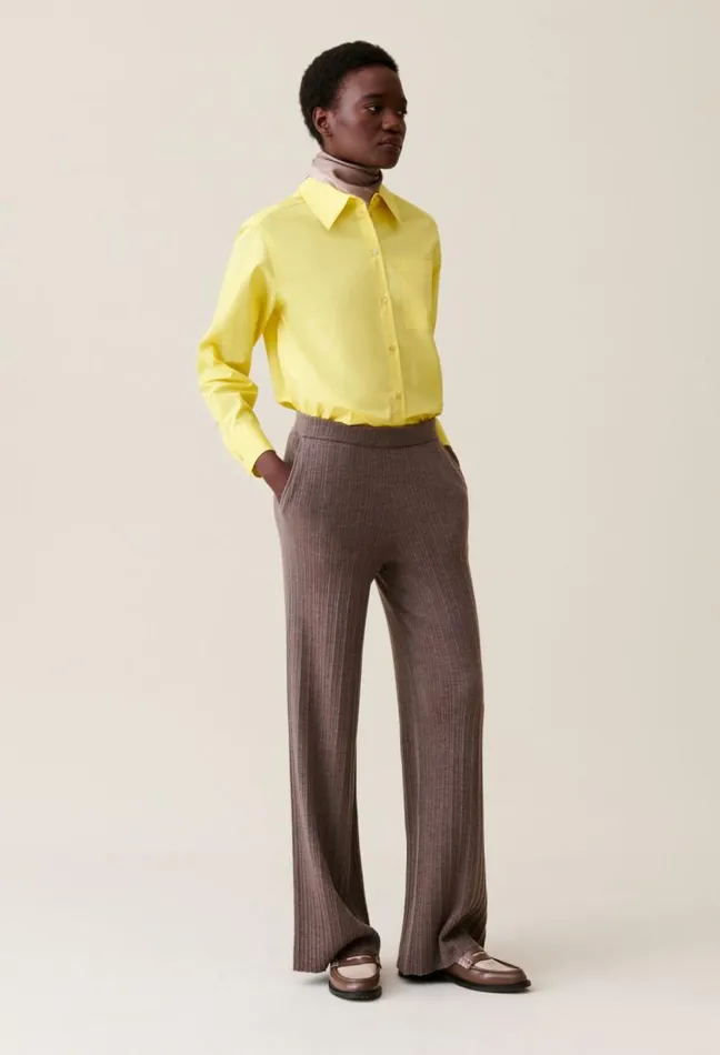 Claudie Pierlot Flared Knit Trousers Clothes Jeans And Trousers
