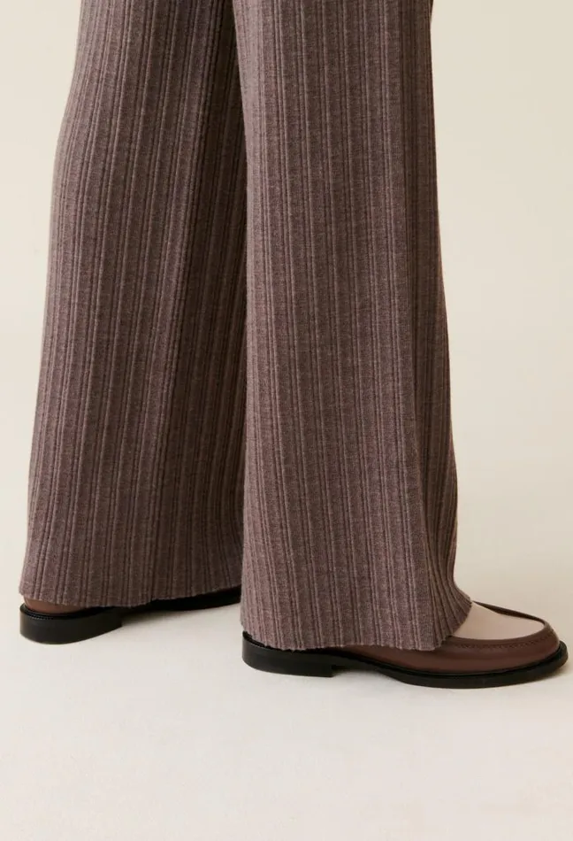 Claudie Pierlot Flared Knit Trousers Clothes Jeans And Trousers