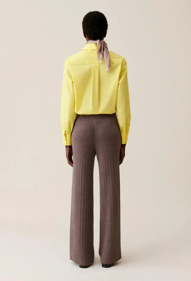 Claudie Pierlot Flared Knit Trousers Clothes Jeans And Trousers
