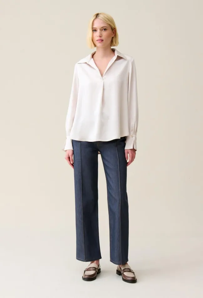 Claudie Pierlot Floaty Pleated Blouse Clothes Tops And Shirts