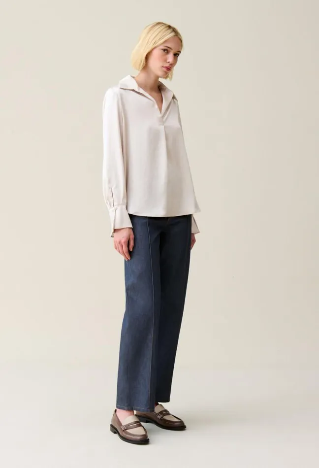 Claudie Pierlot Floaty Pleated Blouse Clothes Tops And Shirts