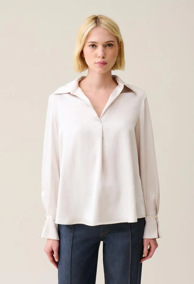 Claudie Pierlot Floaty Pleated Blouse Clothes Tops And Shirts