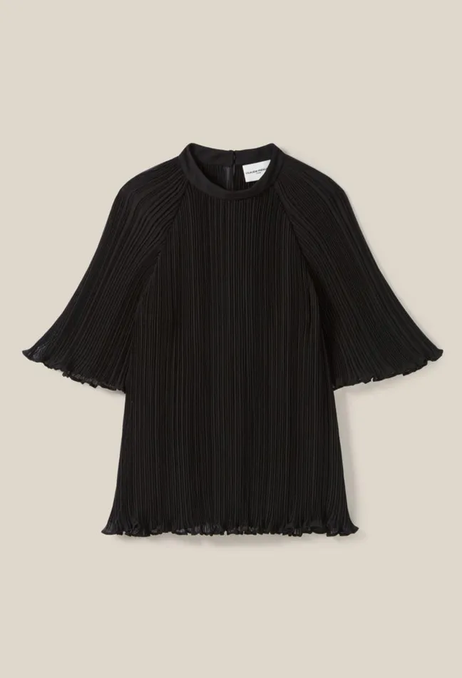 Claudie Pierlot Flowy Pleated Top Clothes Tops And Shirts