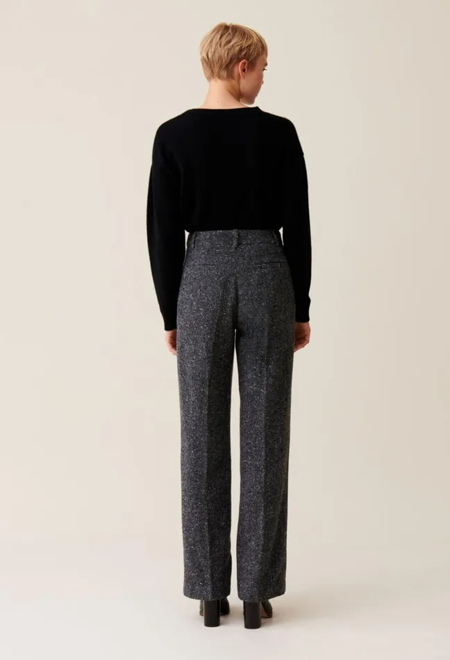 Claudie Pierlot Grey Wool Suit Trousers Clothes Jeans And Trousers