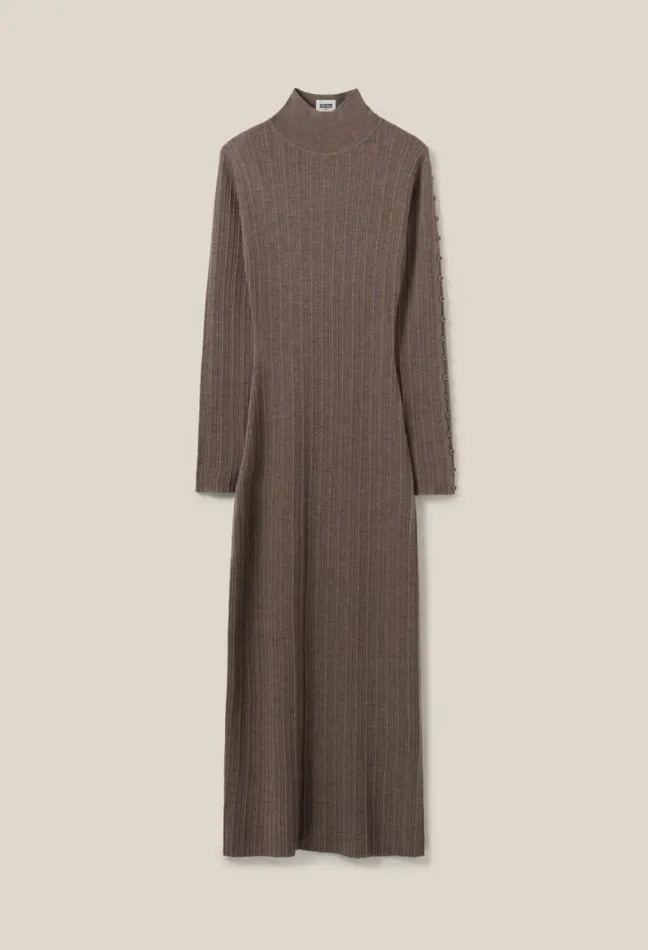 Claudie Pierlot High Neck Knit Dress Clothes Dresses
