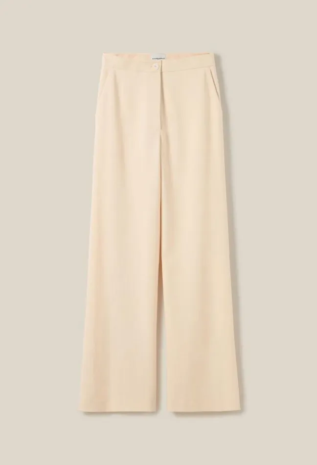 Claudie Pierlot Ivory Tailored Trousers Clothes Jeans And Trousers