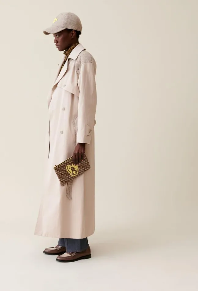 Claudie Pierlot Jean Toto CP Monogram Clutch Bags Small Leather Goods