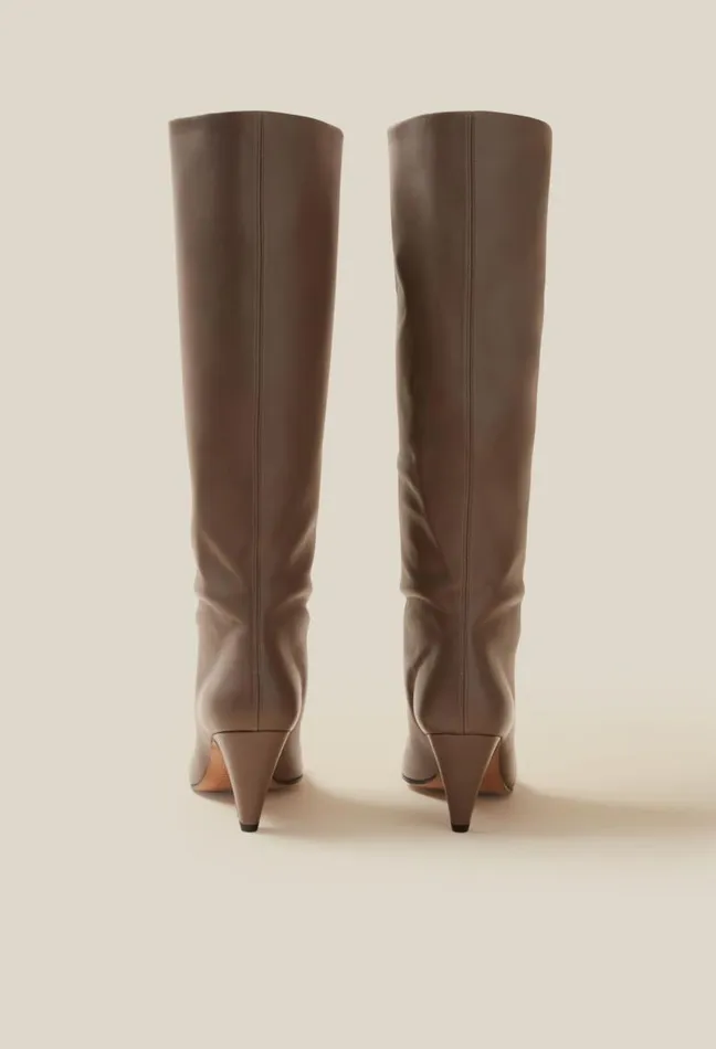 Claudie Pierlot Leather Heeled Boots Shoes Ankle Boots