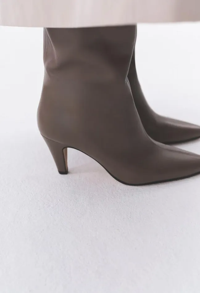 Claudie Pierlot Leather Heeled Boots Shoes Ankle Boots
