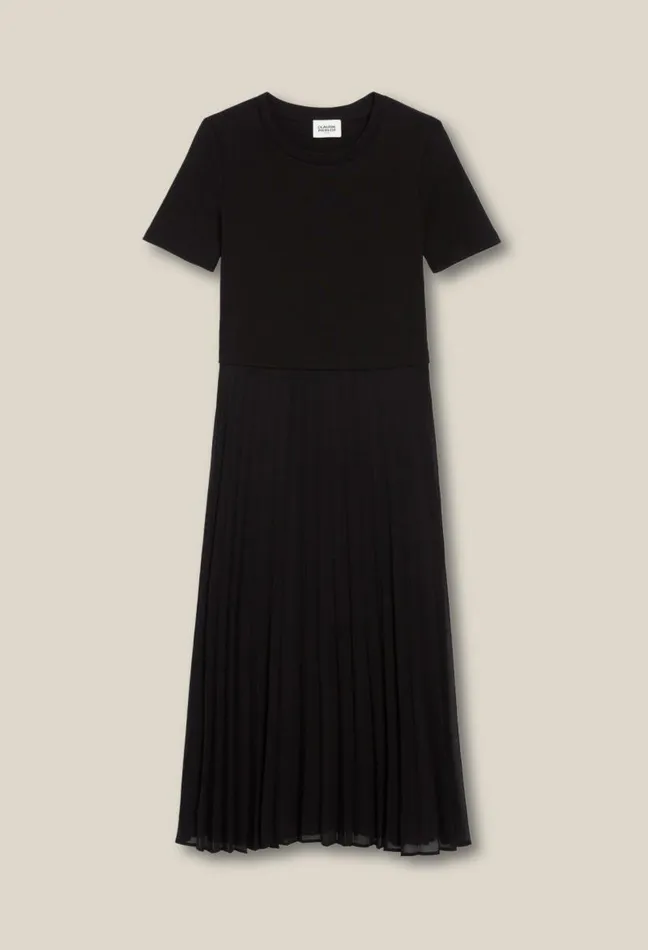 Claudie Pierlot Long Dualfabric Teli Dress Clothes Dresses