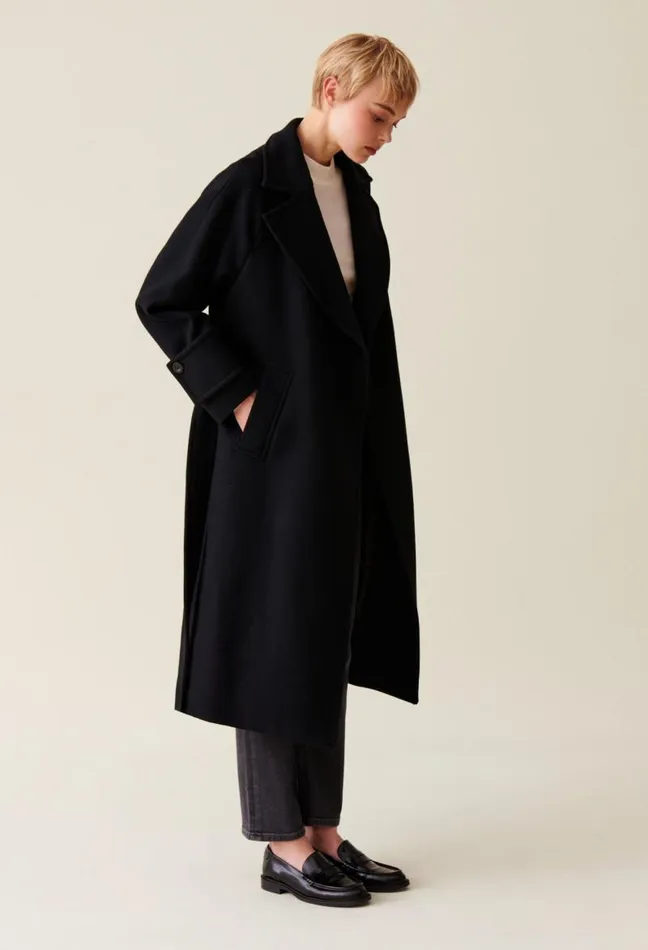 Claudie Pierlot Midlength Wool Blend Coat Clothes Coats
