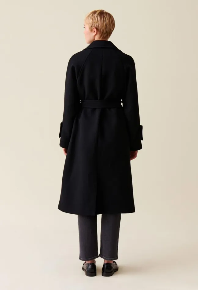 Claudie Pierlot Midlength Wool Blend Coat Clothes Coats