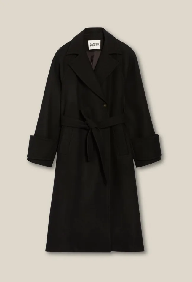 Claudie Pierlot Midlength Wool Blend Coat Clothes Coats