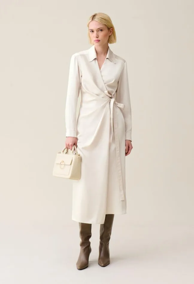 Claudie Pierlot Midi Wrap Dress Clothes Dresses