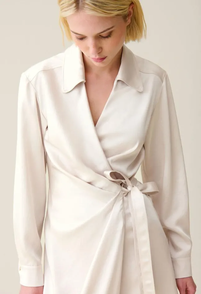 Claudie Pierlot Midi Wrap Dress Clothes Dresses