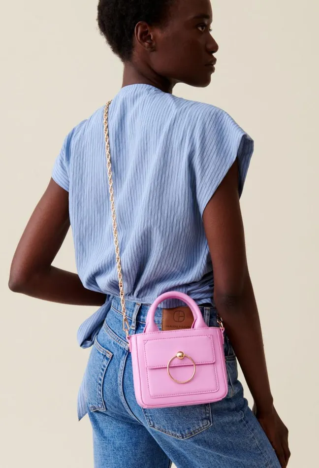 Claudie Pierlot Mini Anouck Smooth Leather Bag Bags Small Bags