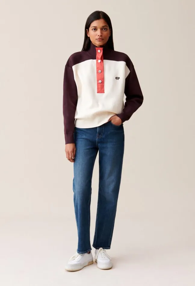 Claudie Pierlot Minimum Sweatshirt StandUp Collar Clothes Sweatshirts