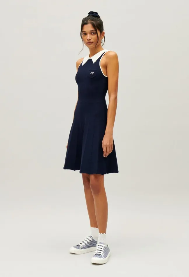 Claudie Pierlot Navy Blue Tennis Dress Clothes Dresses