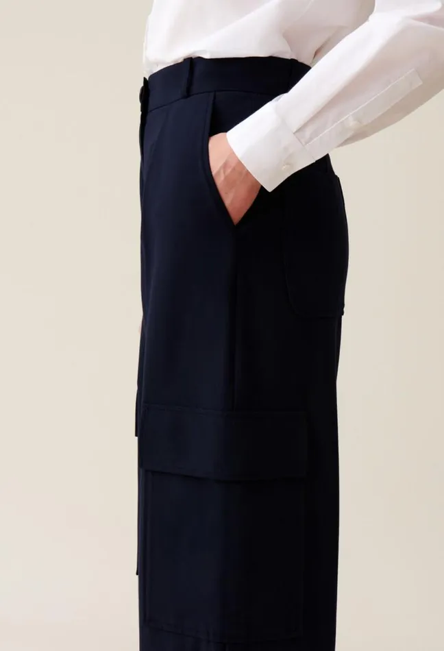 Claudie Pierlot Navy Cargo Trousers Clothes Jeans And Trousers