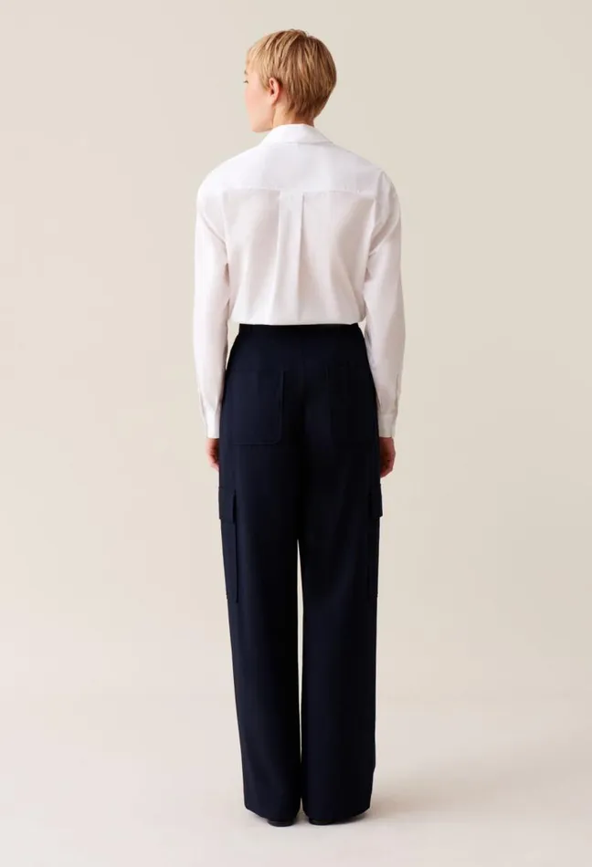 Claudie Pierlot Navy Cargo Trousers Clothes Jeans And Trousers