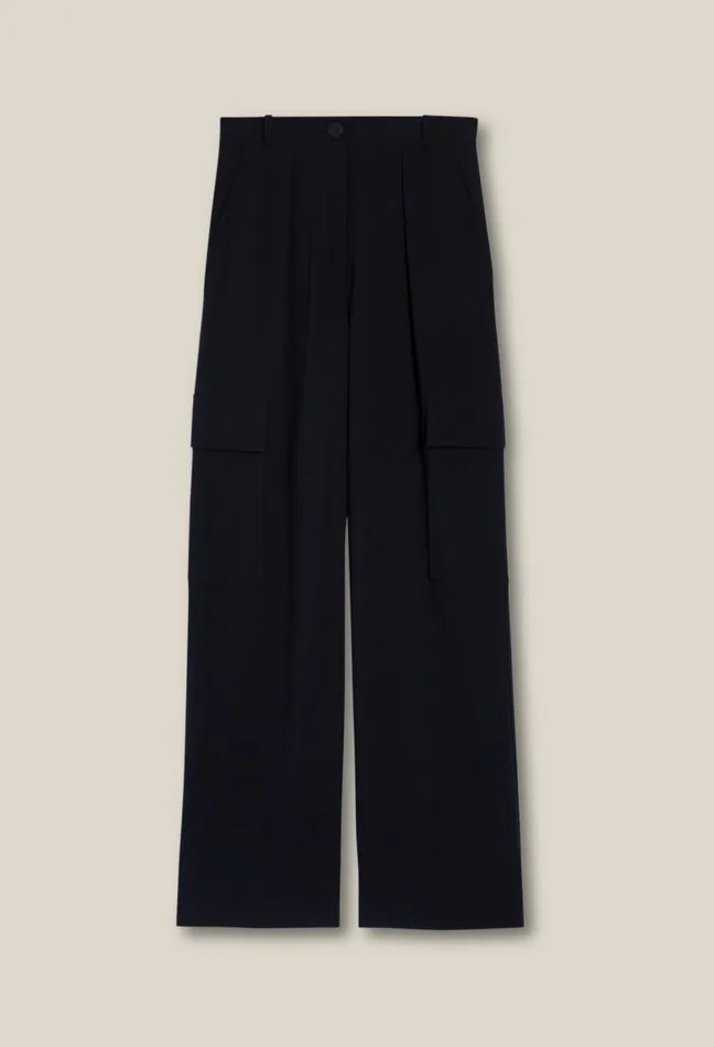 Claudie Pierlot Navy Cargo Trousers Clothes Jeans And Trousers