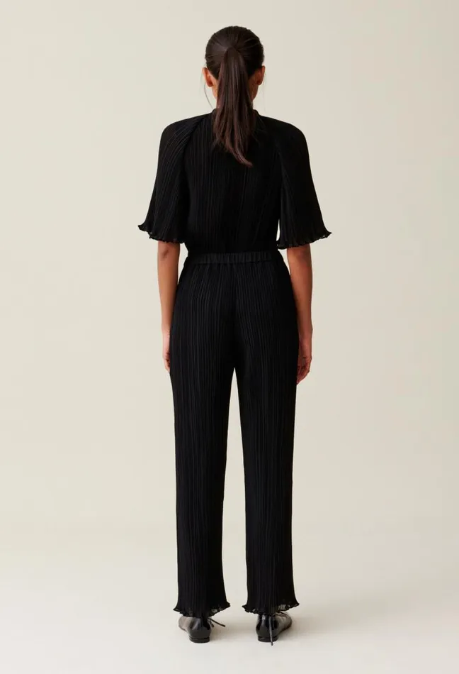 Claudie Pierlot Pleated Flowy Ruffle Trousers Clothes Jeans And Trousers