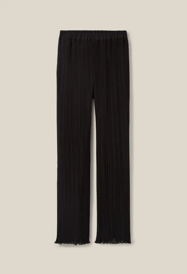 Claudie Pierlot Pleated Flowy Ruffle Trousers Clothes Jeans And Trousers