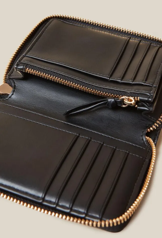 Claudie Pierlot Quilted Leather Alba Wallet Bags Small Leather Goods