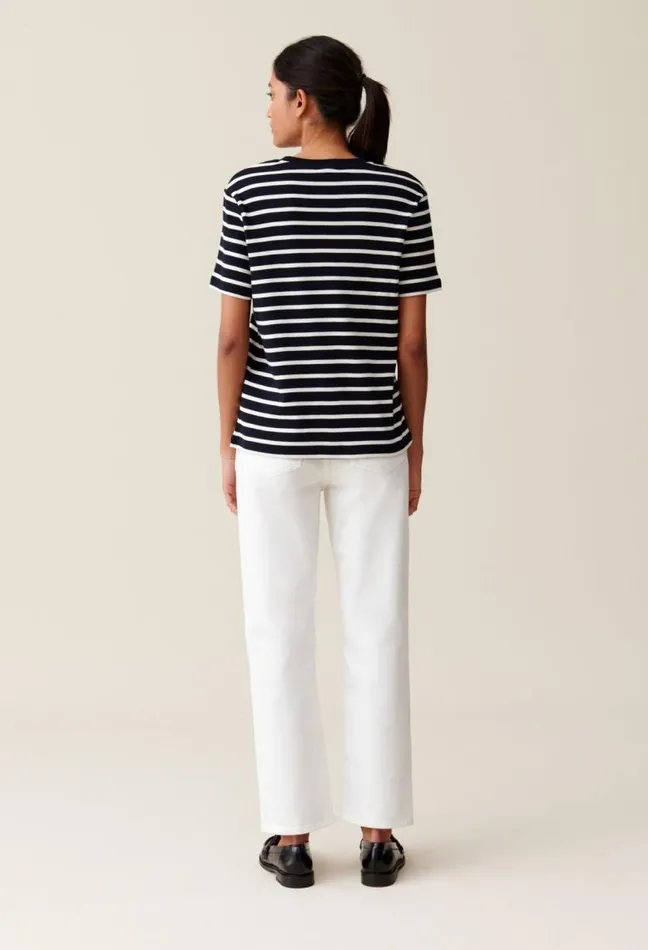 Claudie Pierlot Sailor Tshirt Jean Toto Embroidery Clothes Tshirts