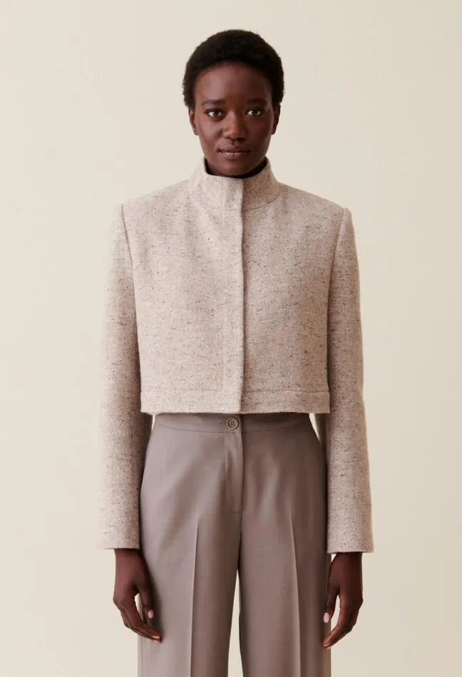 Claudie Pierlot Short Stand Collar Jacket Clothes Jackets