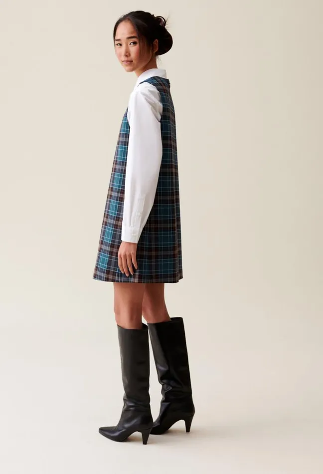 Claudie Pierlot Sleeveless Checked Mini Dress Clothes Dresses