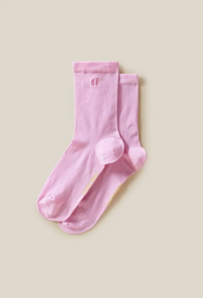Claudie Pierlot Sock With CP Monogram Embroidery Accessories Socks