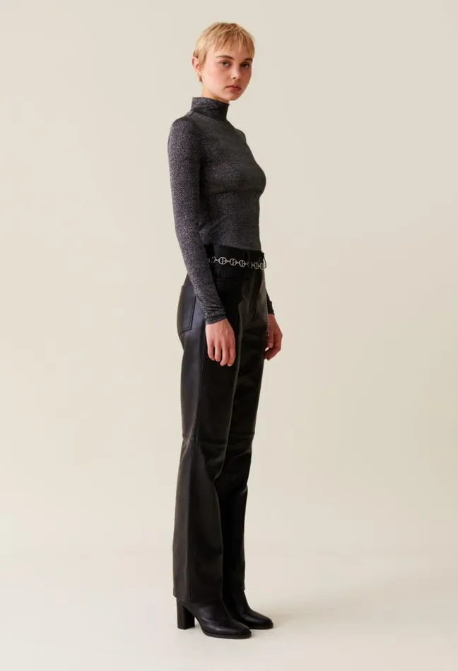 Claudie Pierlot Sparkly Turtleneck Jersey Top Clothes Knitwear And Cardigans