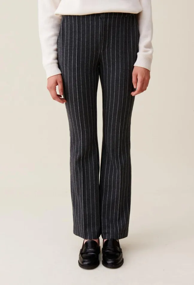 Claudie Pierlot Striped Flared Trousers Clothes Jeans And Trousers