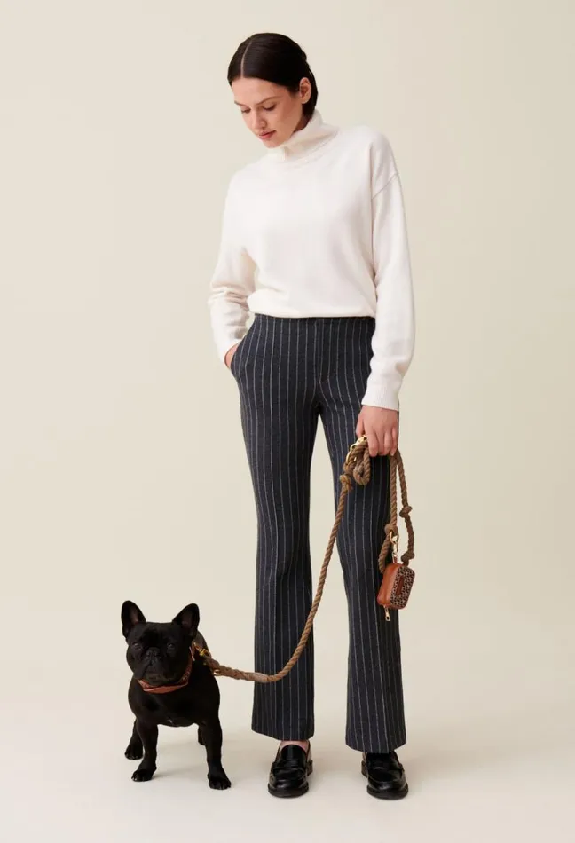 Claudie Pierlot Striped Flared Trousers Clothes Jeans And Trousers