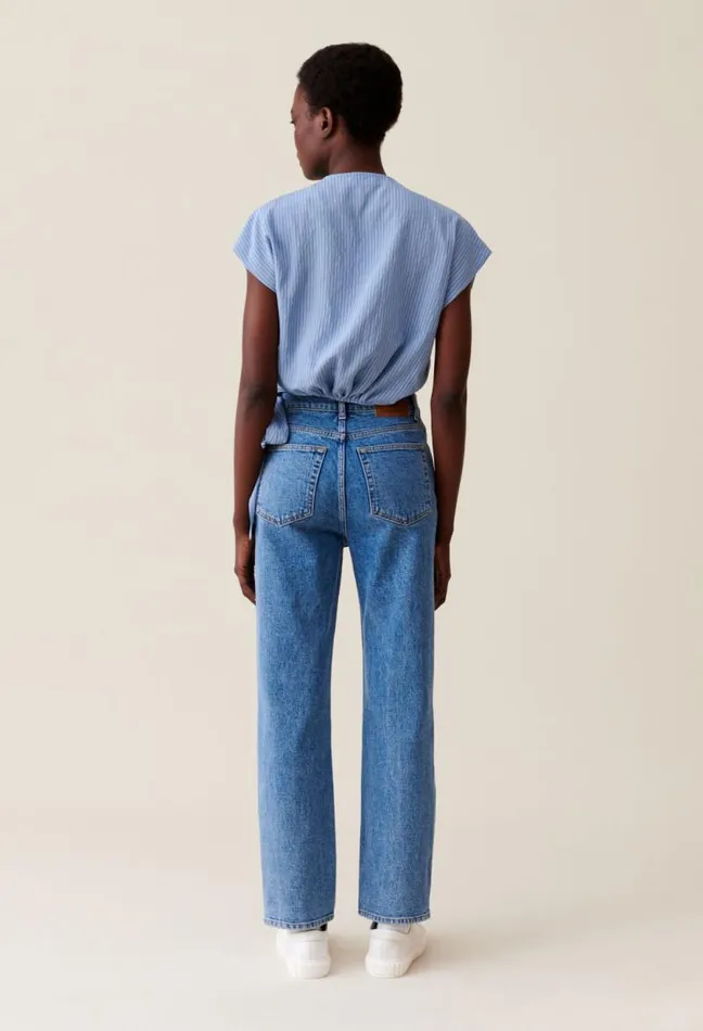 Claudie Pierlot Striped Wrap Blouse Clothes Tops And Shirts