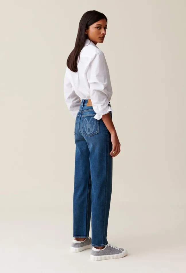 Claudie Pierlot Toto Jeans With Logo On Back Pocket Clothes Jeans And Trousers