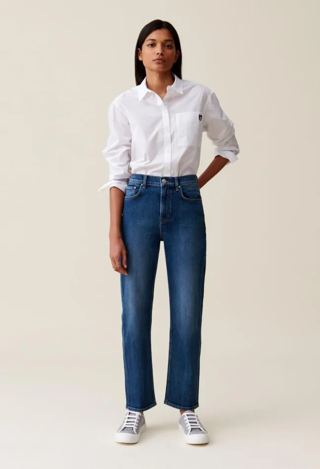 Claudie Pierlot Toto Jeans With Logo On Back Pocket Clothes Jeans And Trousers