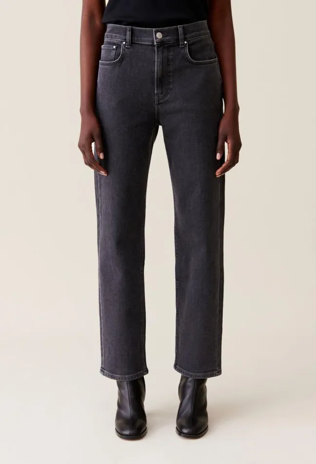 Claudie Pierlot Toto Slim Jeans Charcoal Grey Clothes Jeans And Trousers