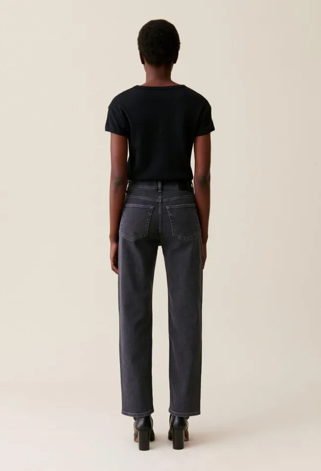 Claudie Pierlot Toto Slim Jeans Charcoal Grey Clothes Jeans And Trousers