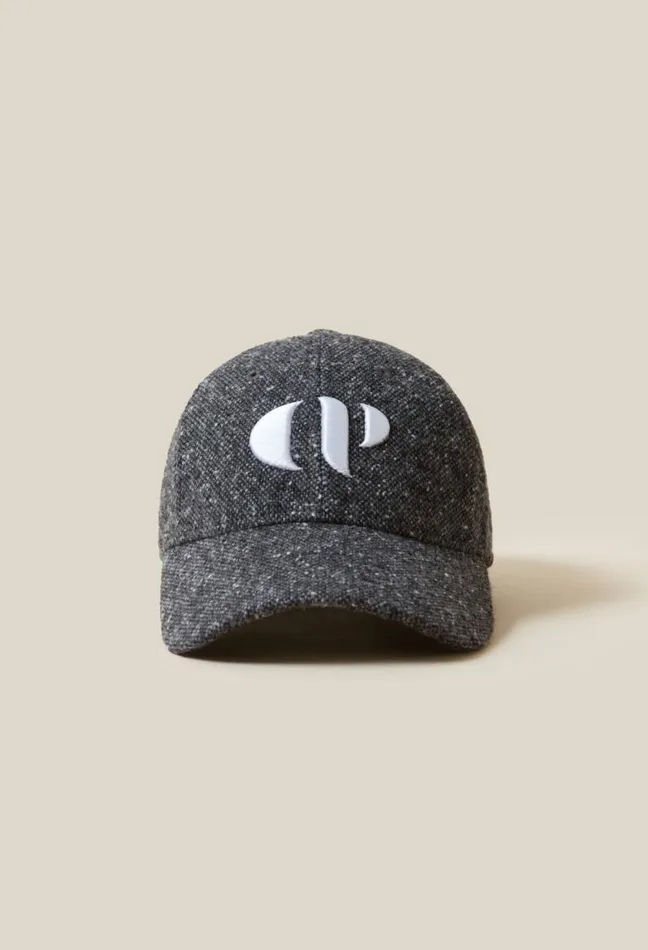 Claudie Pierlot Tweed Cap With CP Embroidery Accessories Caps