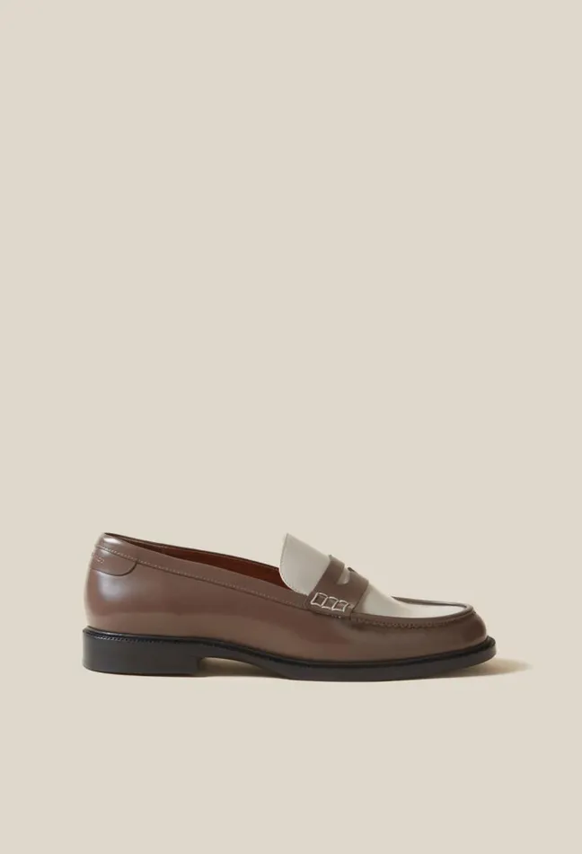 Claudie Pierlot Twotone Patent Loafers Shoes Loafers